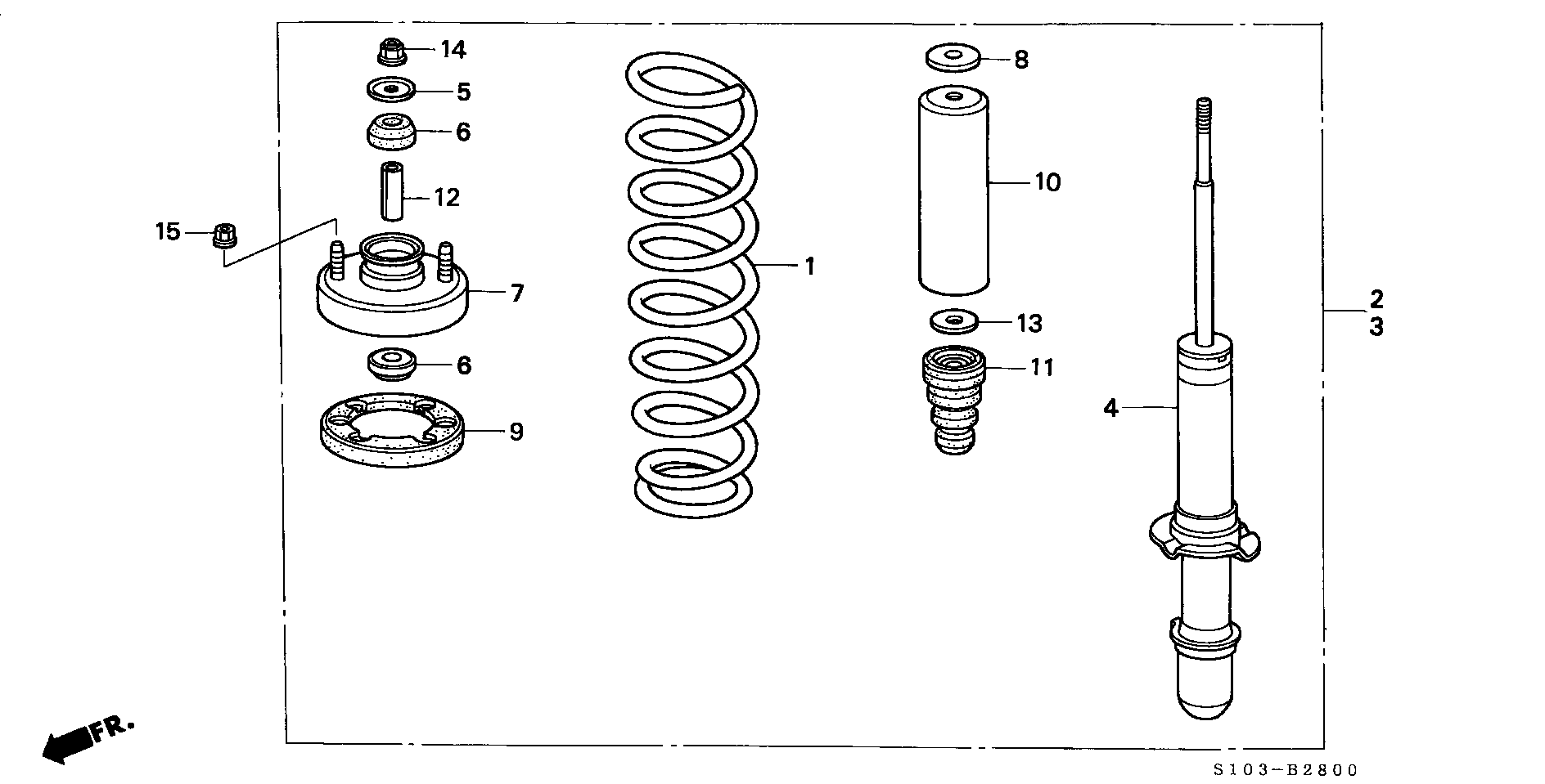 Honda 51631-SS0-004 - Втулка амортизатора верхняя autosila-amz.com