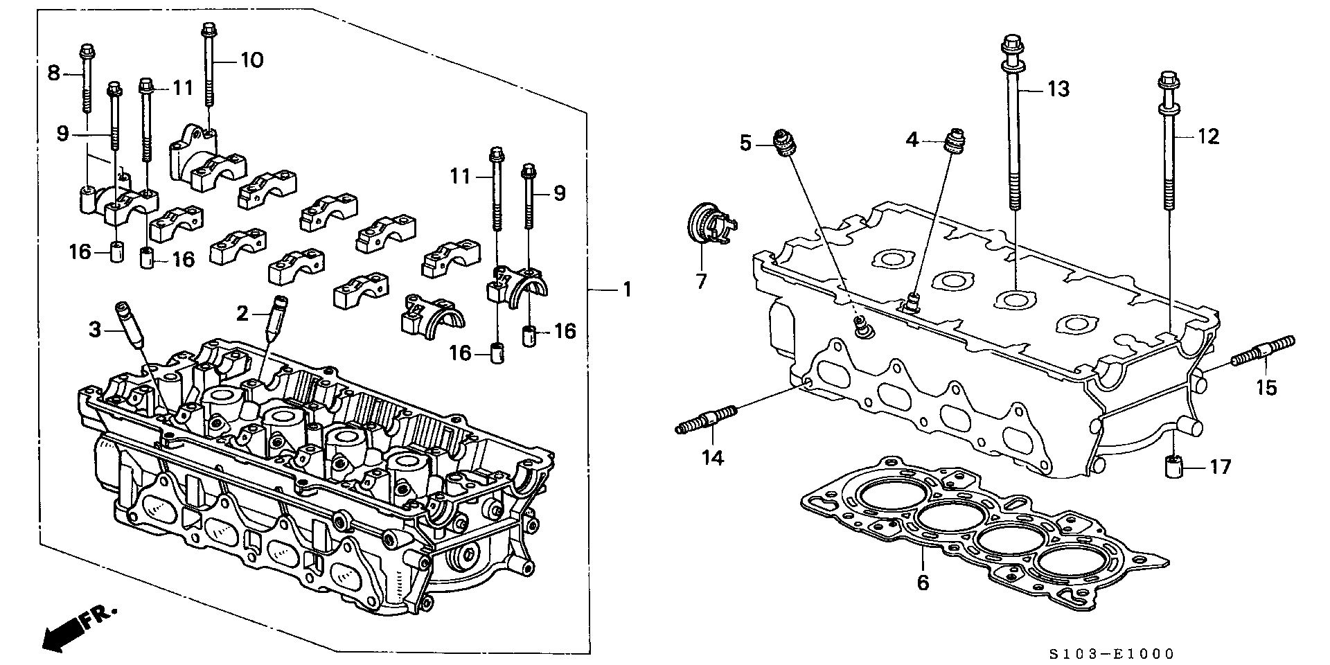 Honda 12251-P8R-004 - Прокладка, головка цилиндра autosila-amz.com