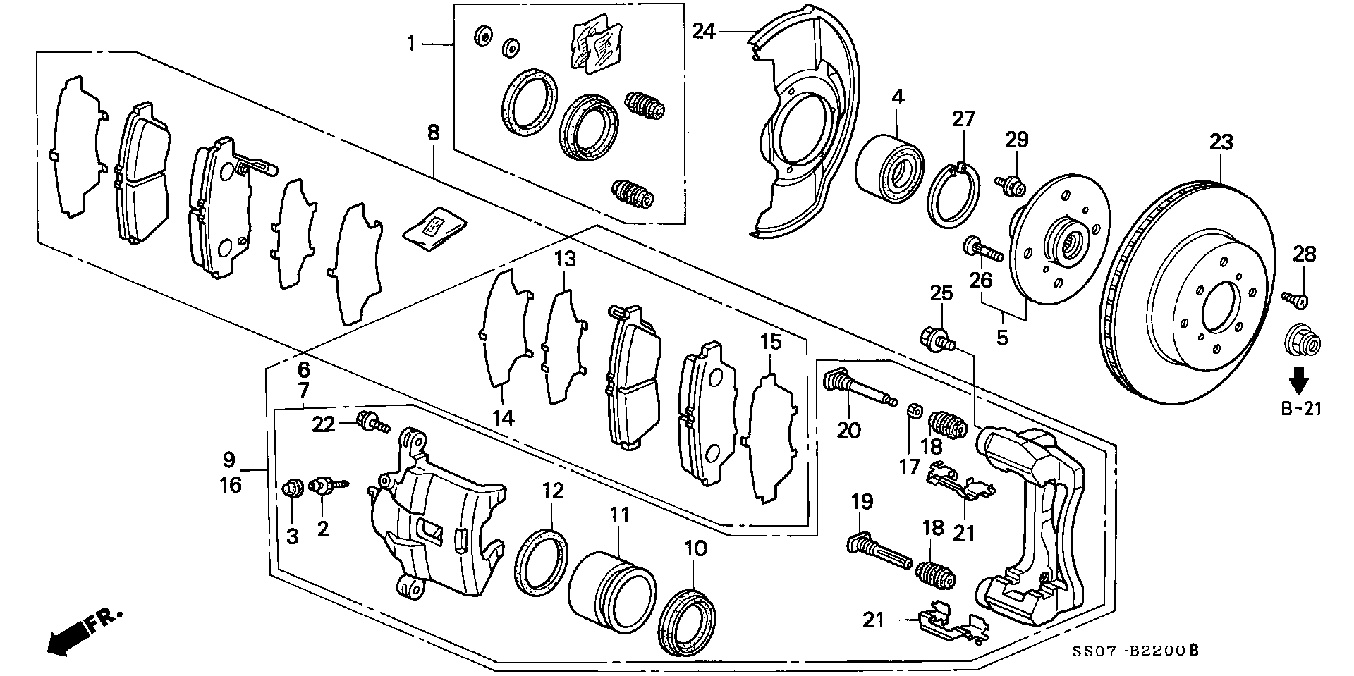 AUDI 45022SS0G10 - PAD SET, FR. autosila-amz.com