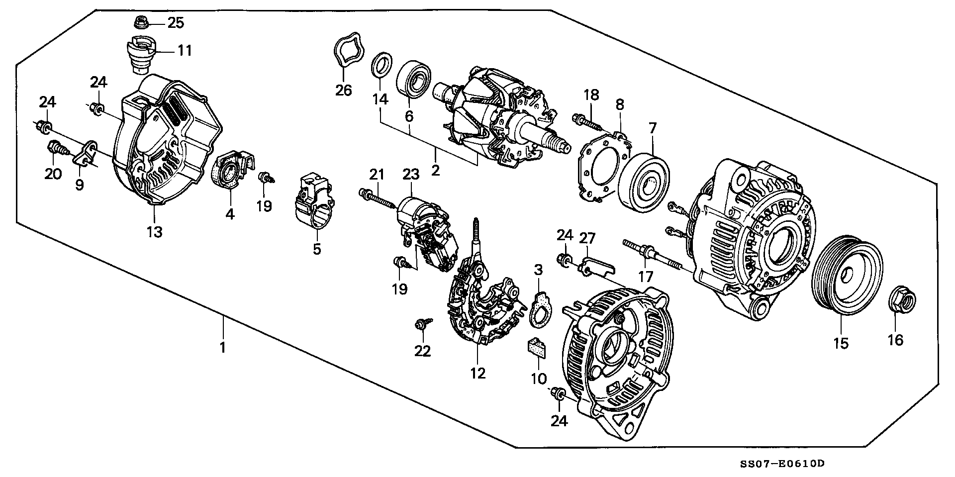 Honda 31100-P11-E02 - Генератор autosila-amz.com