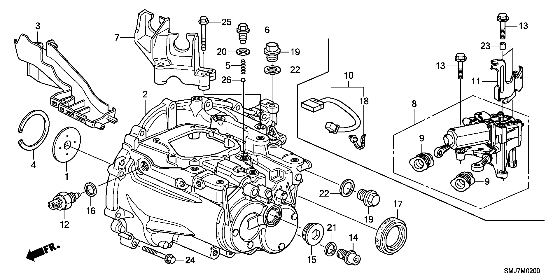 HONDA (GAC) 28700PWL013 - Датчик, переключатель, фара заднего хода autosila-amz.com