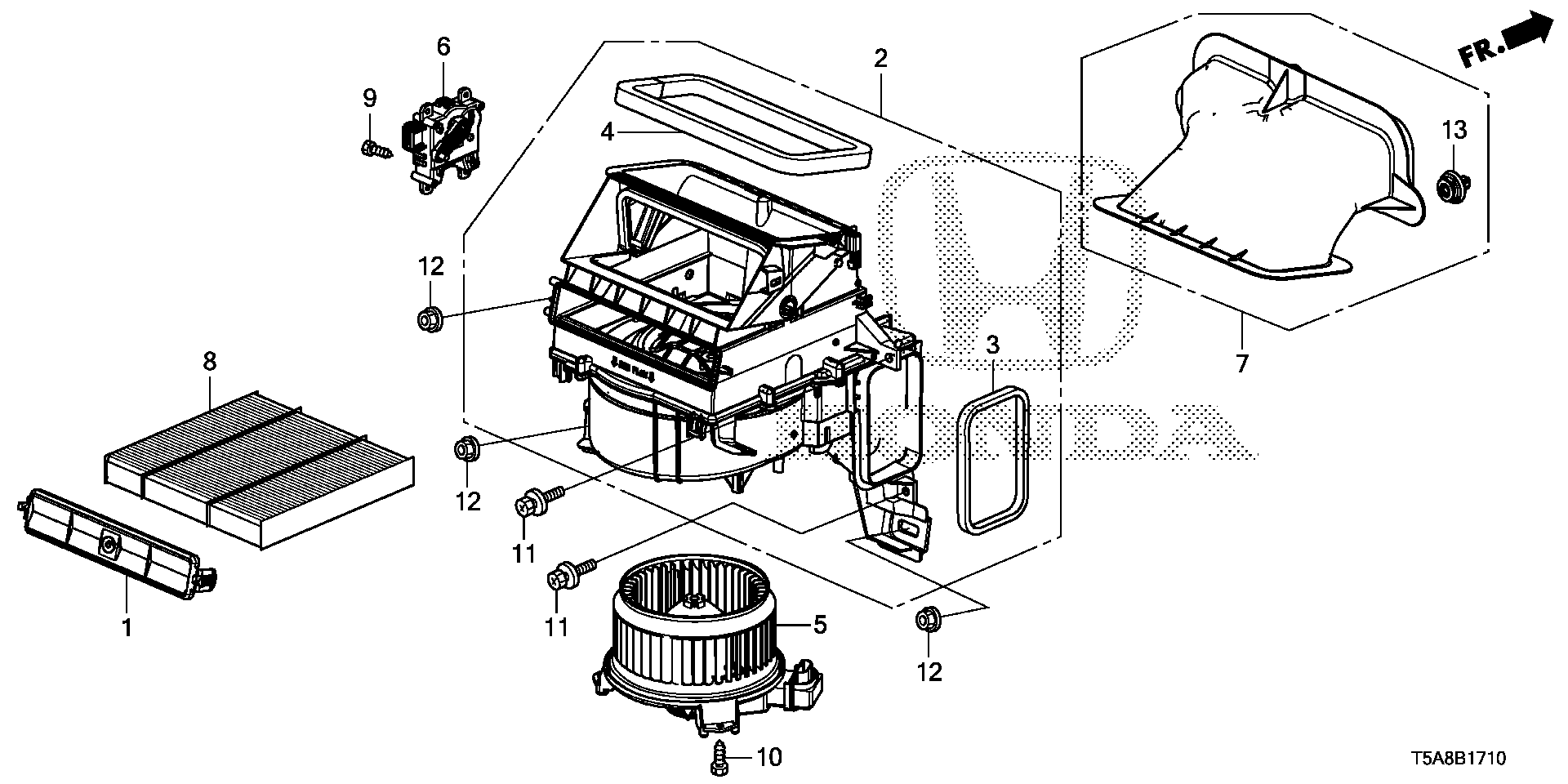 HONDA (GAC) 80292TG0Q01 - Фильтр воздуха в салоне autosila-amz.com