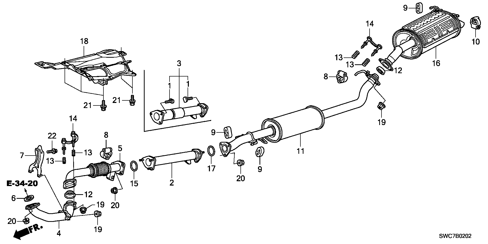 Honda 18229-S7S-003 - ПРОКЛАДКА. КОЛЛЕКТОРА. МЕТАЛЛИЧЕСКАЯ. autosila-amz.com