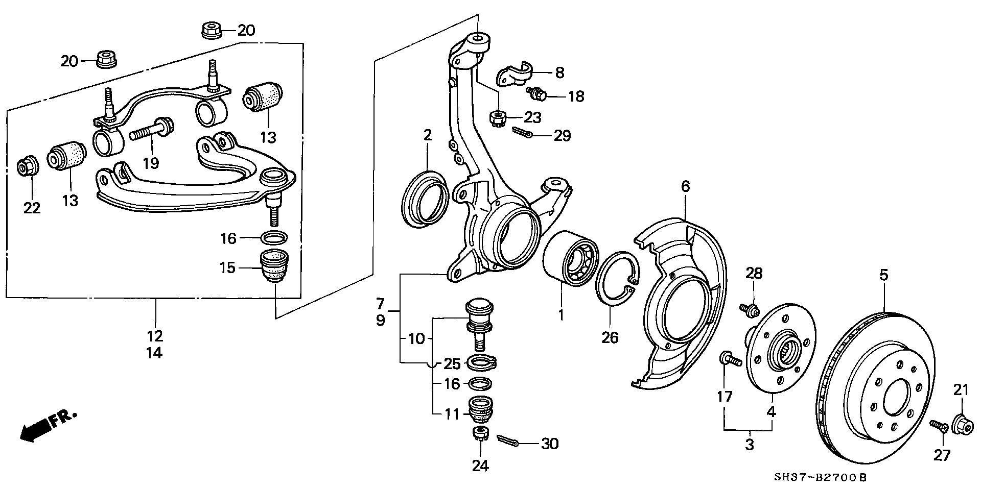 Honda 91055-SB2-960 - 91055SB2960 ПРОКЛАДКА АРКИ МЕТАЛЛИЧЕСКАЯ autosila-amz.com