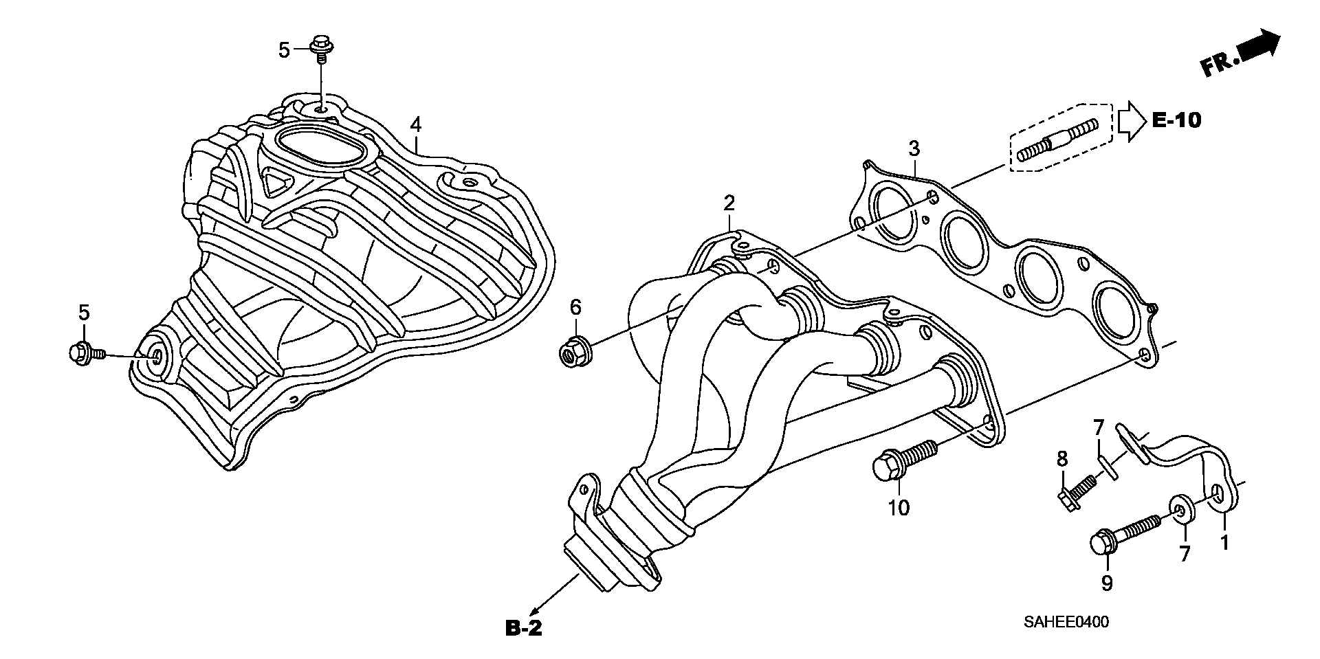 Honda 18115-PWA-004 - Прокладка, выпускной коллектор autosila-amz.com