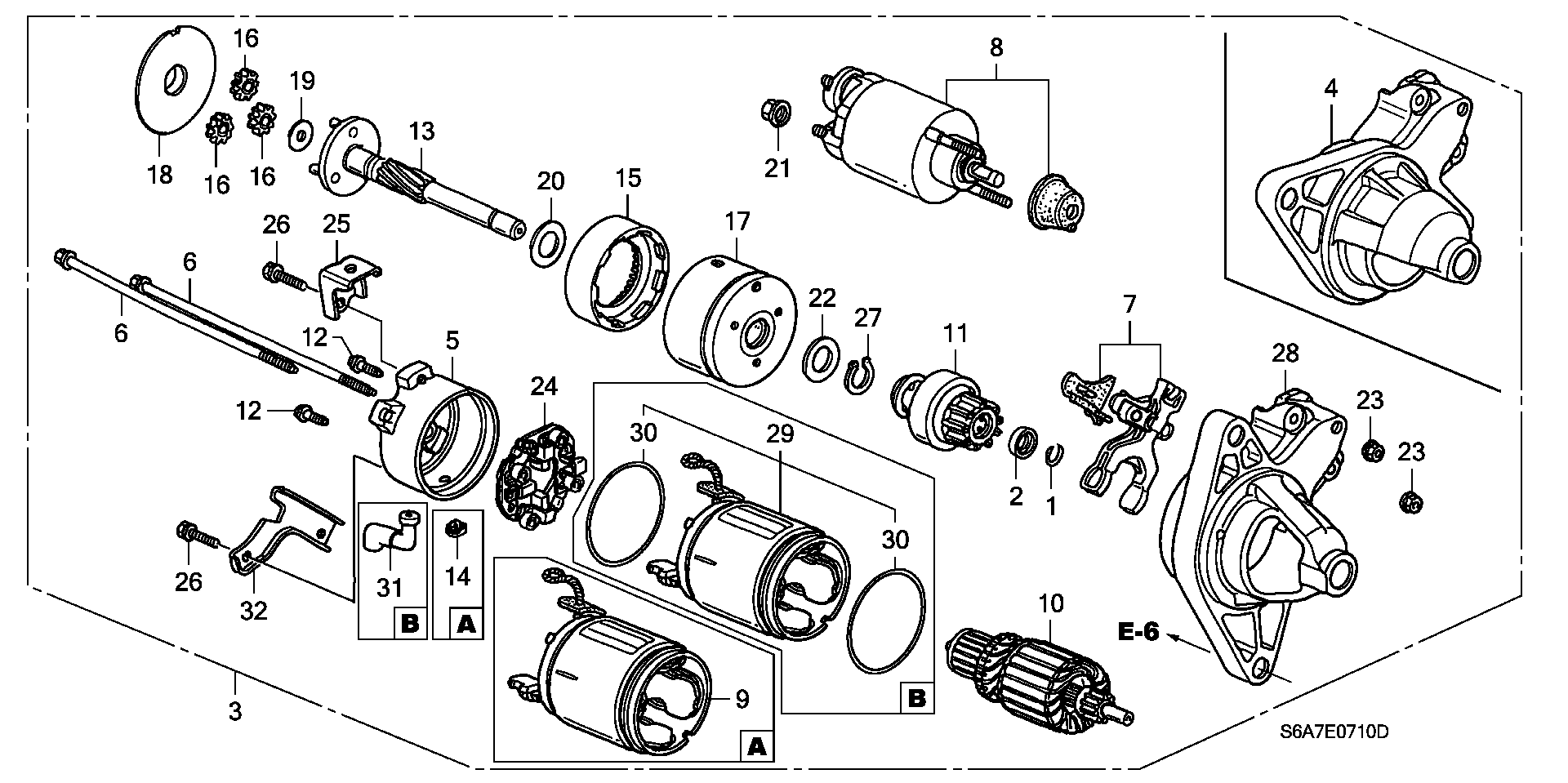 Honda 31231P3F003 - PLATE COMP., BRUSH HOLDER autosila-amz.com