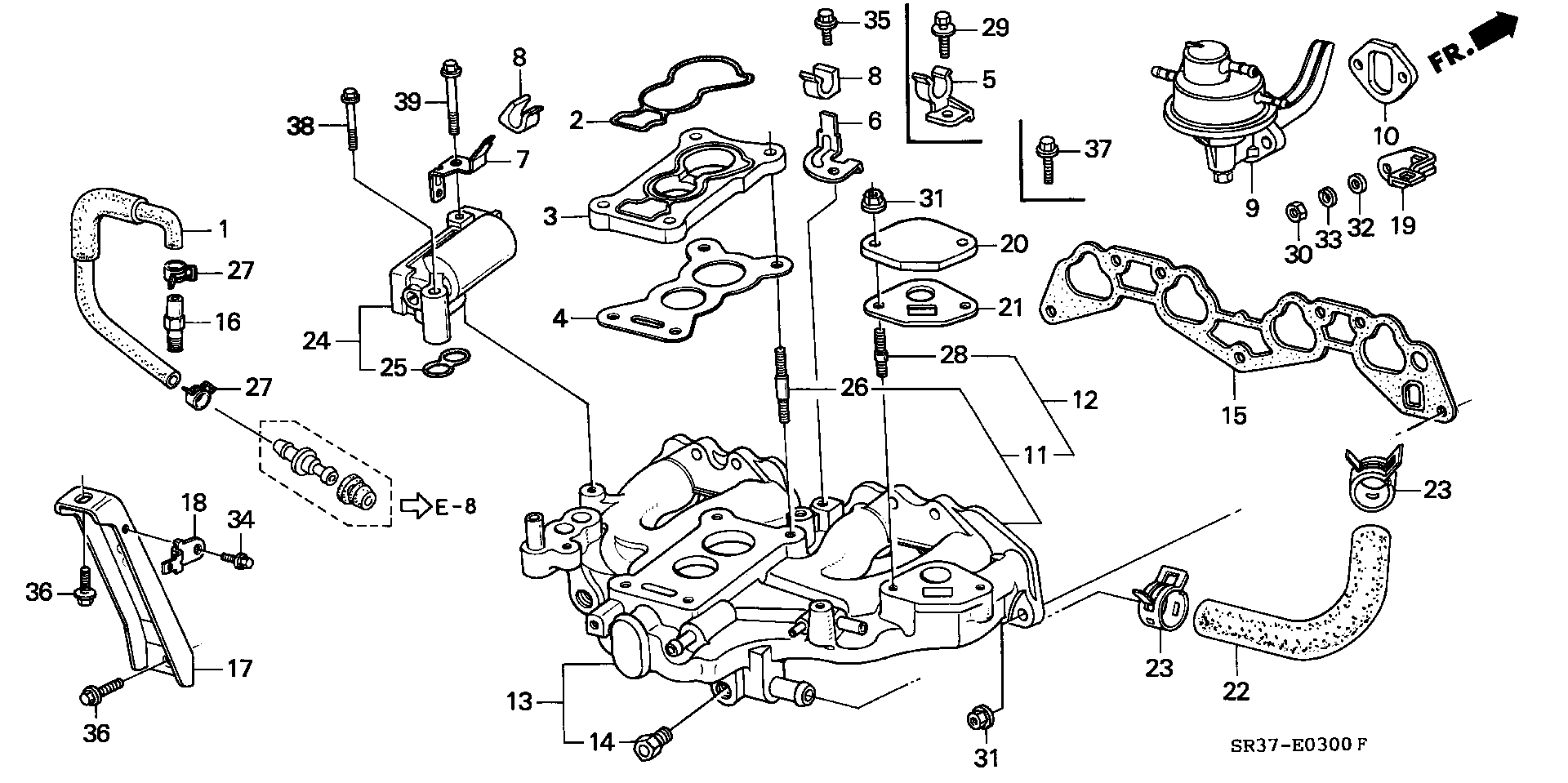 Honda 18711-PM1-J00 - Прокладка, термостат autosila-amz.com