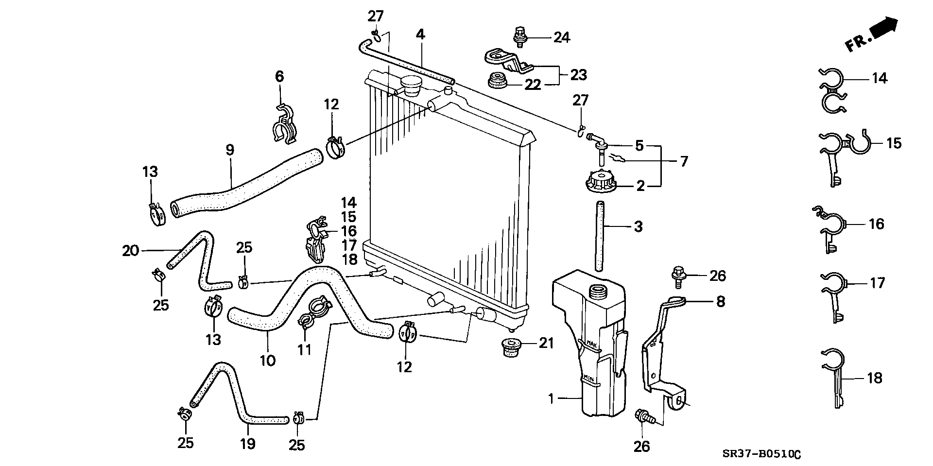 ISUZU 19501P08000 - Шланг радиатора autosila-amz.com