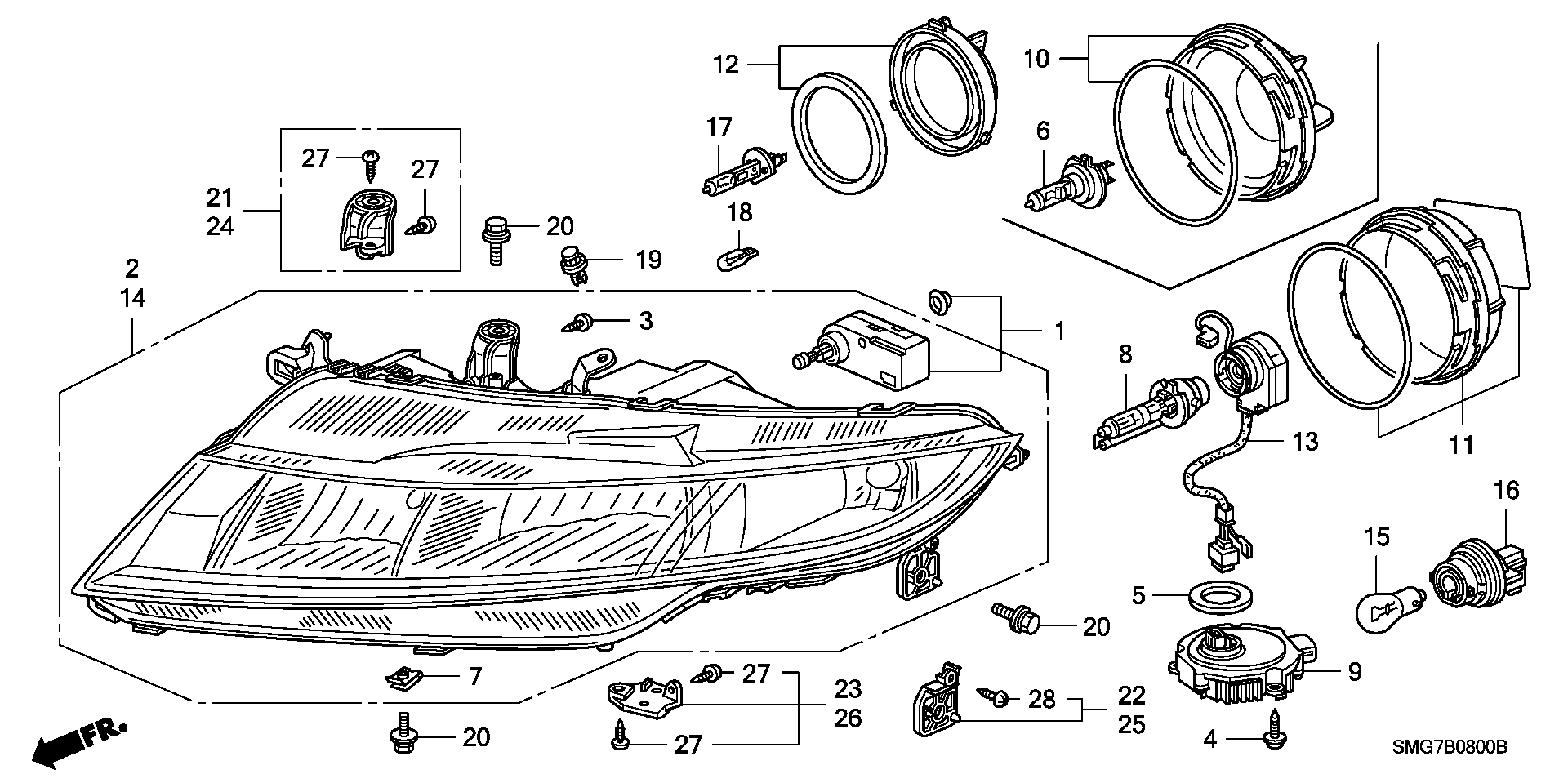 Honda 34901-SMG-E01 - ЛАМПОЧКА autosila-amz.com