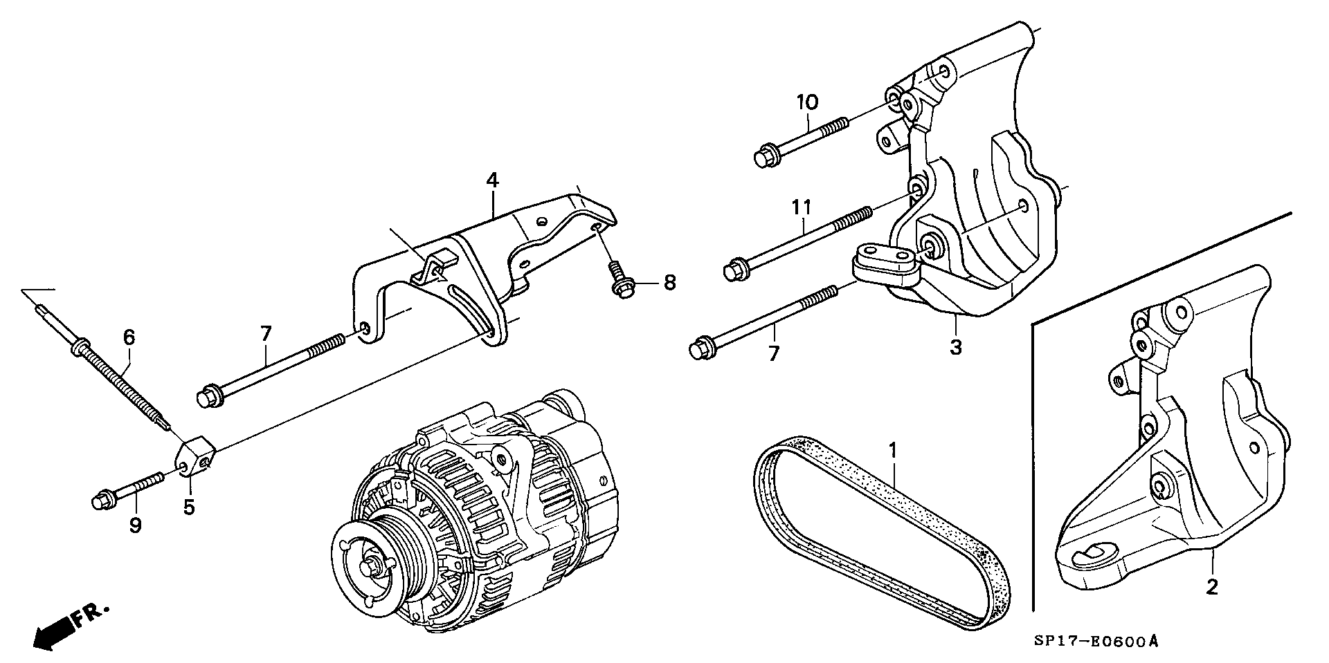 Honda 31110-PY3-003 - РЕМЕНЬ ПРИВОДНОЙ КЛИНОВЫЙ autosila-amz.com