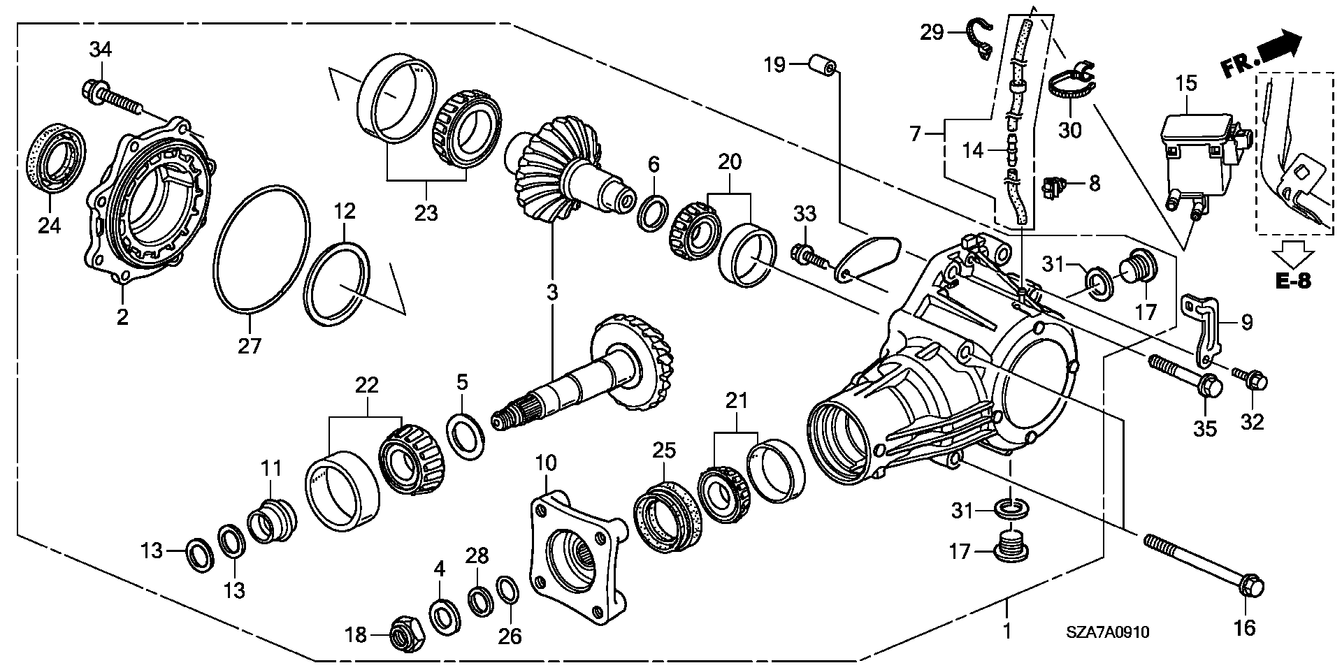 Honda 91303RDK003 - Кольцо уплотнительное bl (В упаковке 1 шт.) (4b) (abc) autosila-amz.com