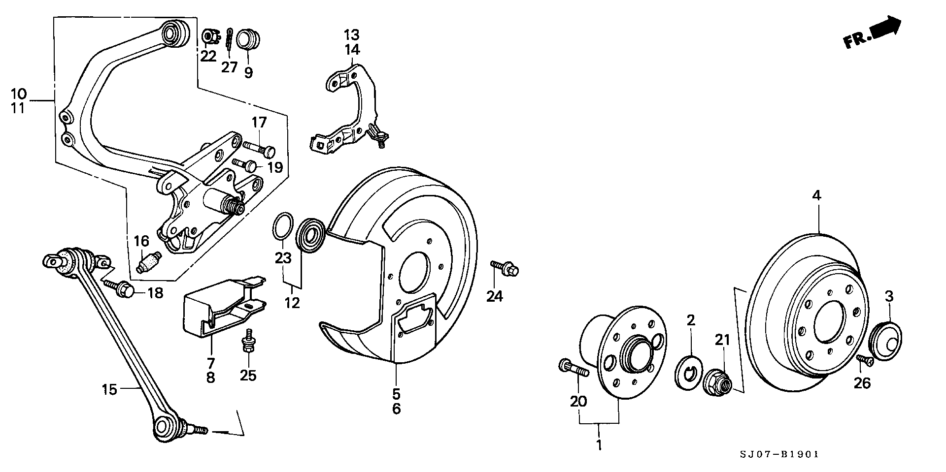 Honda 42510-SE0-000 - диск тормозной задн. Hond autosila-amz.com