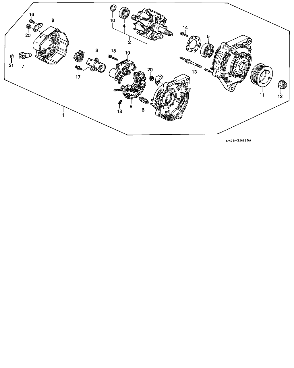 Honda 31100-P0A-003 - Генератор autosila-amz.com