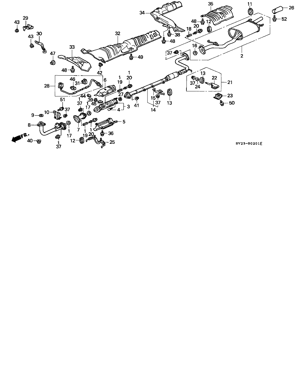 Honda 18229-SV1-003 - Уплотнительное кольцо, Труба глушителя !\HONDA, MAZDA, RENAULT 11 1.7 84>88, 86>8 autosila-amz.com