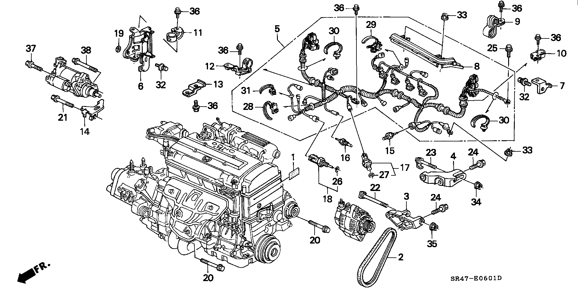 Honda 31110-PR4-A05 - ремень поликлиновой BMW autosila-amz.com