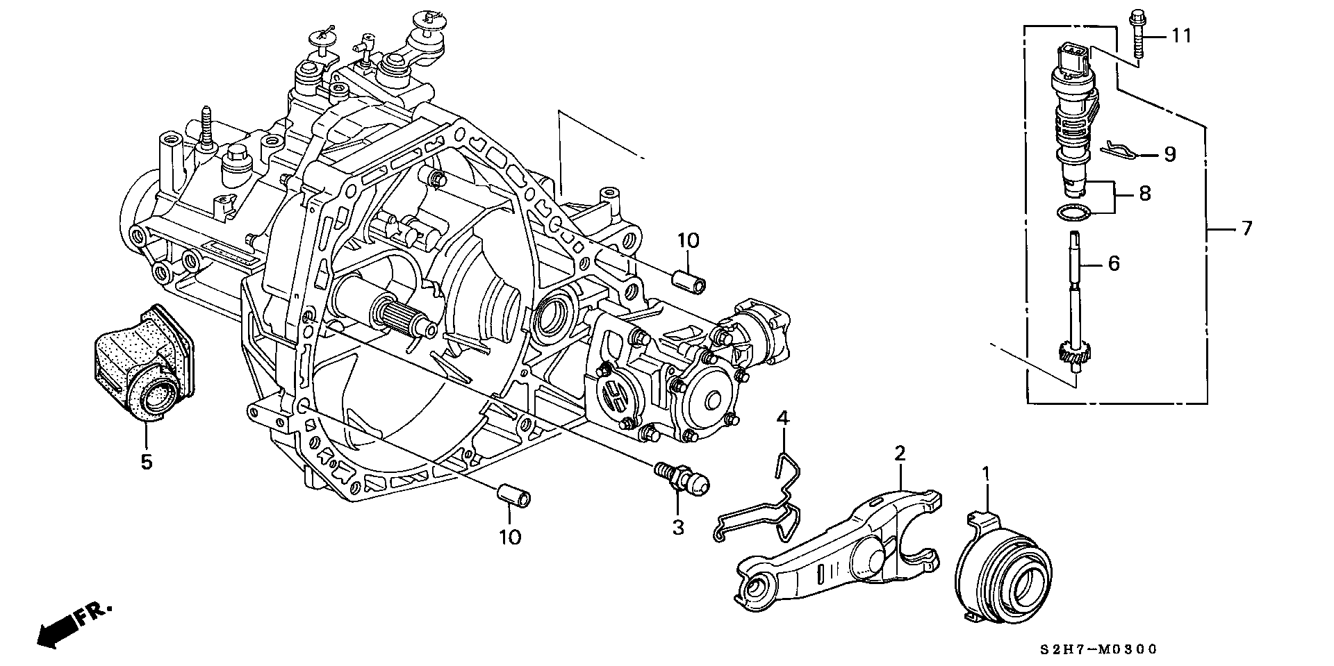 Honda 22810-PLW-003 - Выжимной подшипник сцепления autosila-amz.com