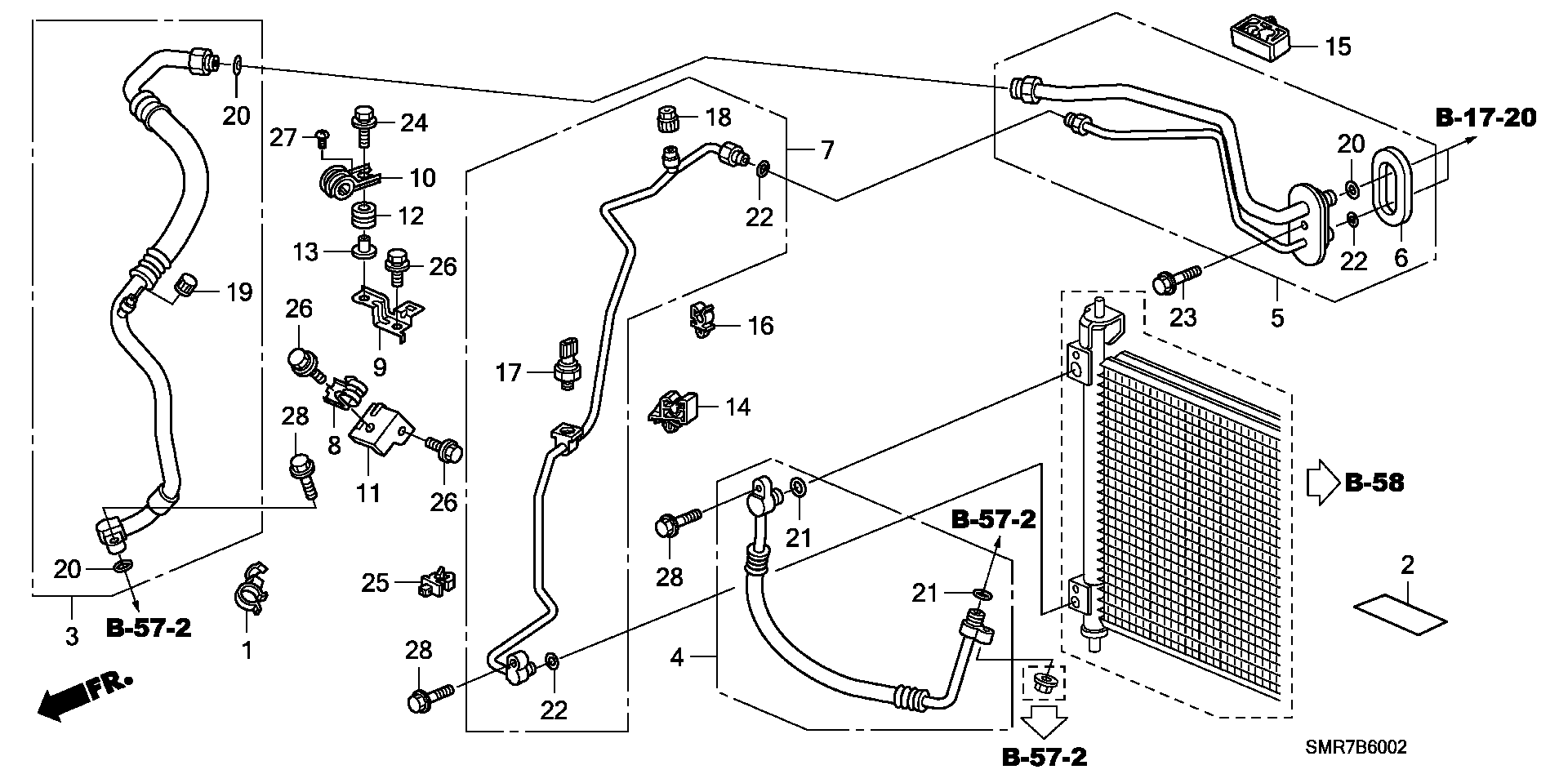 Honda 80 871-ST7-000 - Комплект уплотнительных колец autosila-amz.com