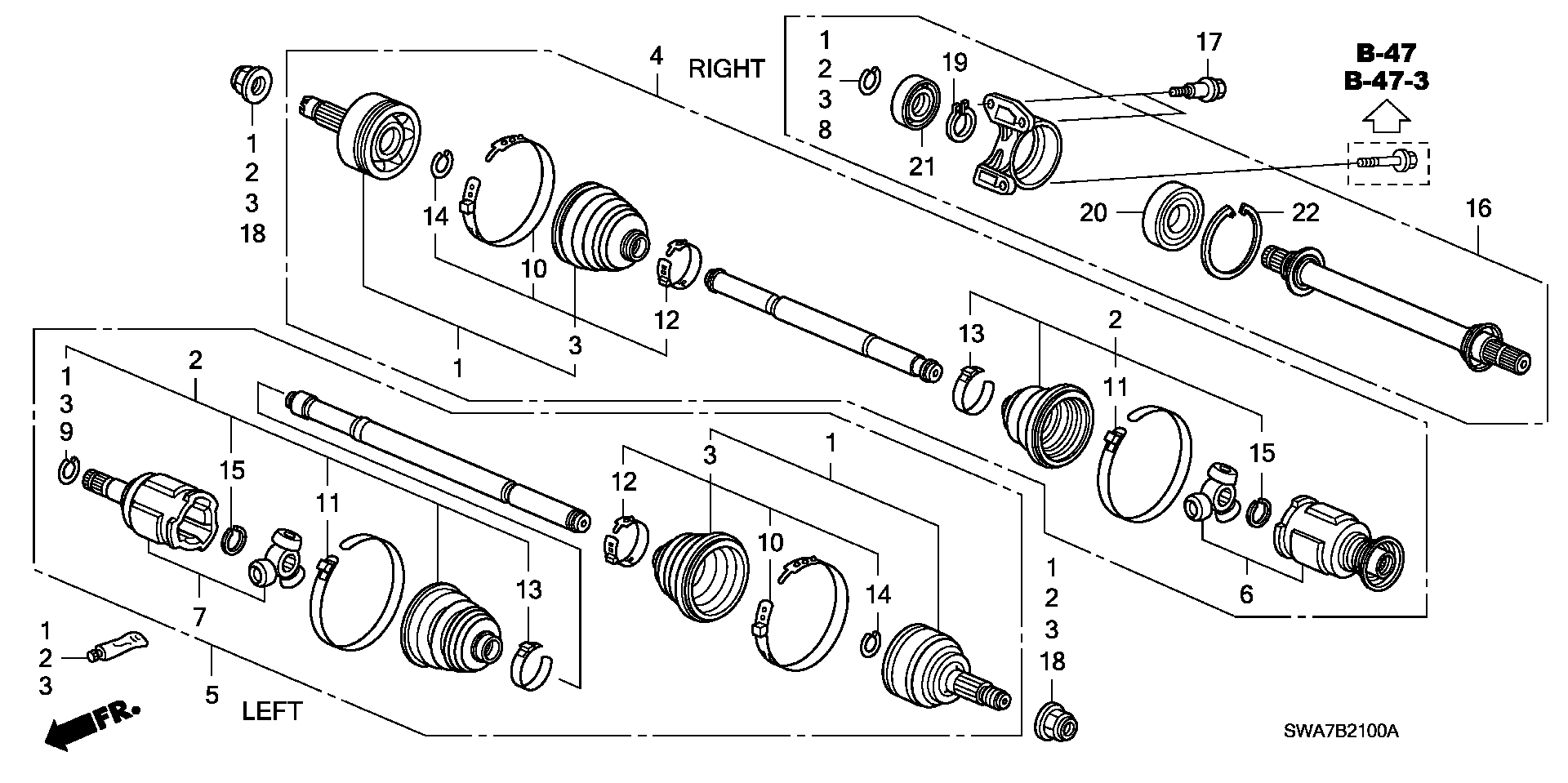 Honda 44017-SWE-T00 - Пыльник ШРУСа autosila-amz.com