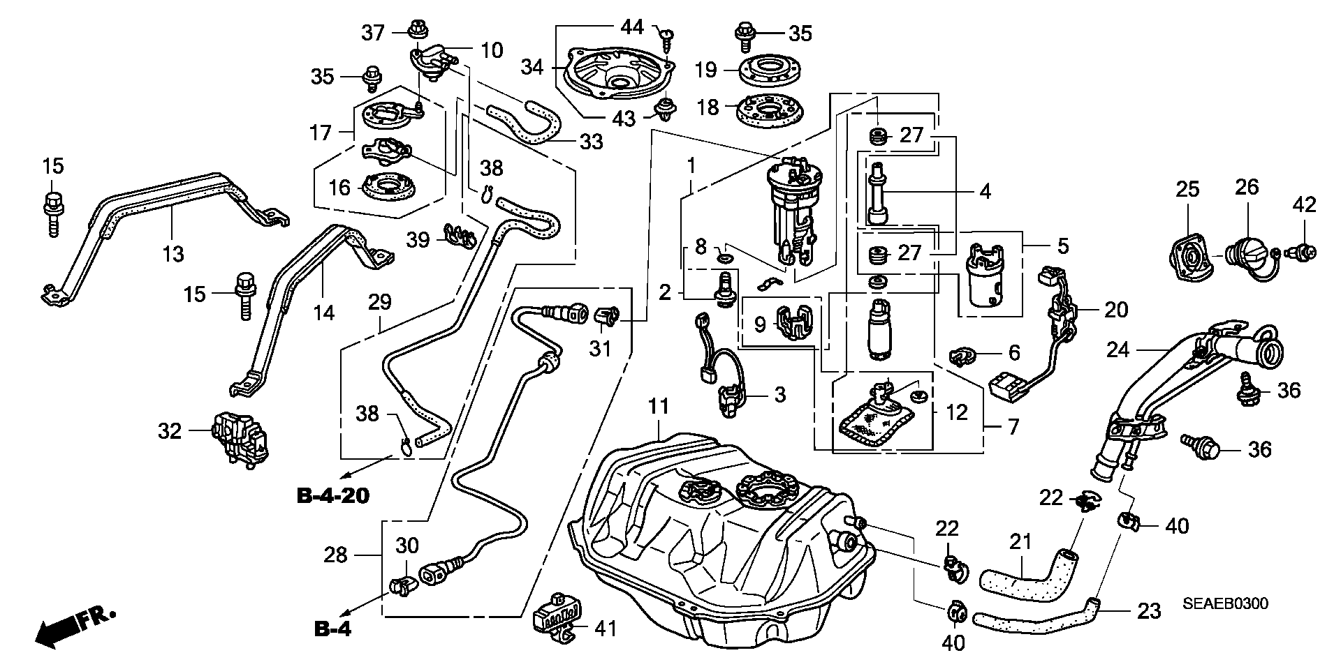 Honda 17040SEAP00 - НАСОСНЫЙ КОМПЛЕКТ, ТОПЛИВО autosila-amz.com