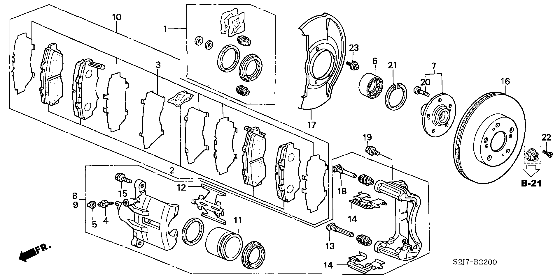 Honda 45216-SM4-003 - Поршень, корпус скобы тормоза autosila-amz.com