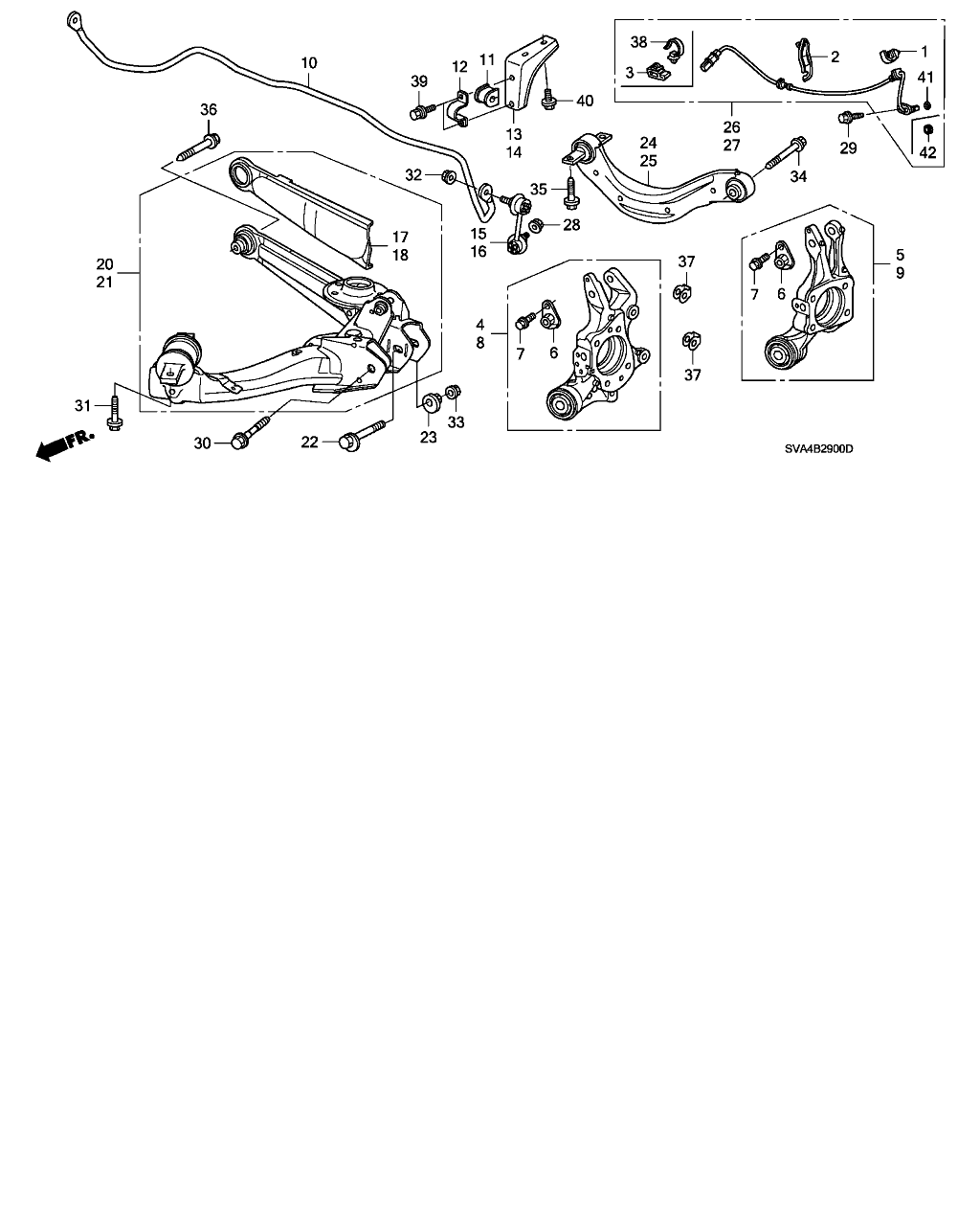 Honda 52400-SNA-C00 - Сайлентблок, рычаг подвески колеса autosila-amz.com