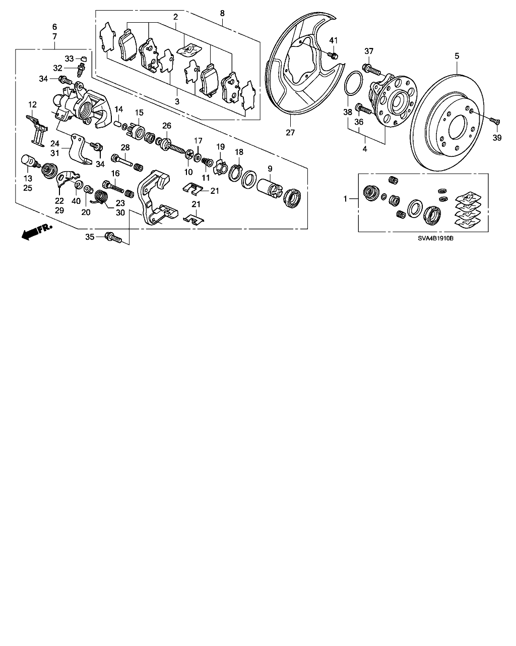 Honda 43018-SNA-A10 - Тормозной суппорт autosila-amz.com