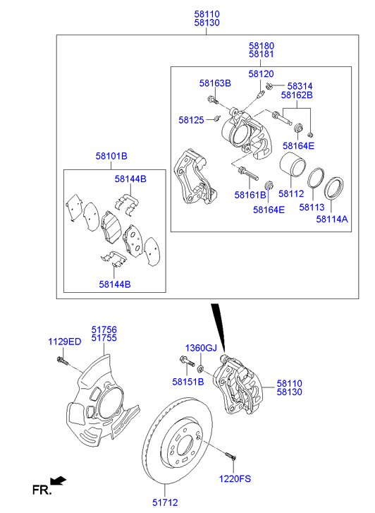 KIA 51712 3K010 - Диск тормозной передний Tucson10--- autosila-amz.com