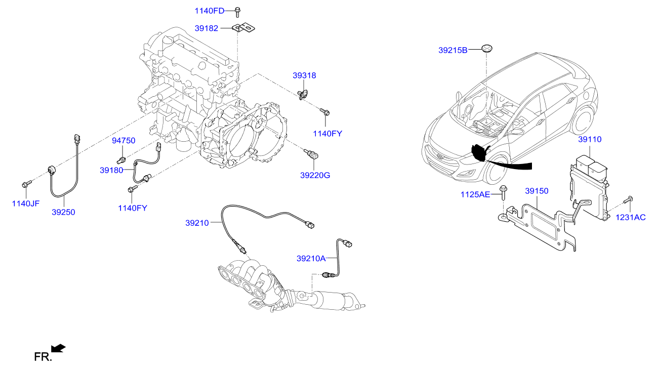 Hyundai 39210-03120 - Лямбда-зонд, датчик кислорода autosila-amz.com