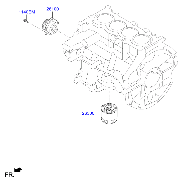 Hyundai 26300 02752 - МАСЛЯНЫЙ ФИЛЬТР ДВИГАТЕЛЯ (10702070/070319/0041013/248 - ИНДИЯ) autosila-amz.com