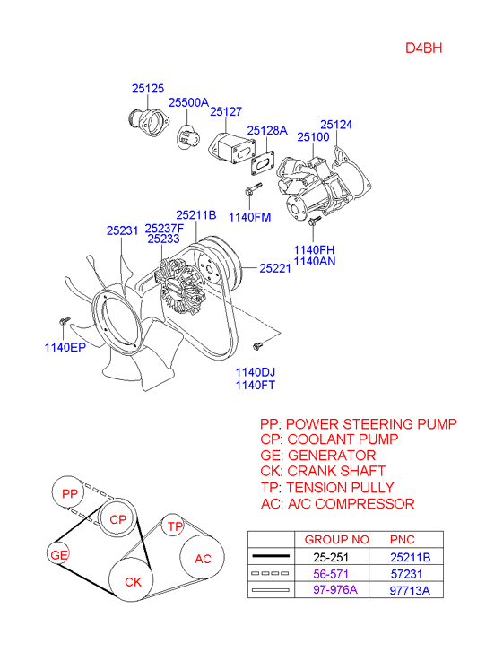 KIA 25126-4A000 - Прокладка, водяной насос autosila-amz.com