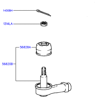 Dodge 5682037010 - Наконечник рулевой тяги, шарнир autosila-amz.com