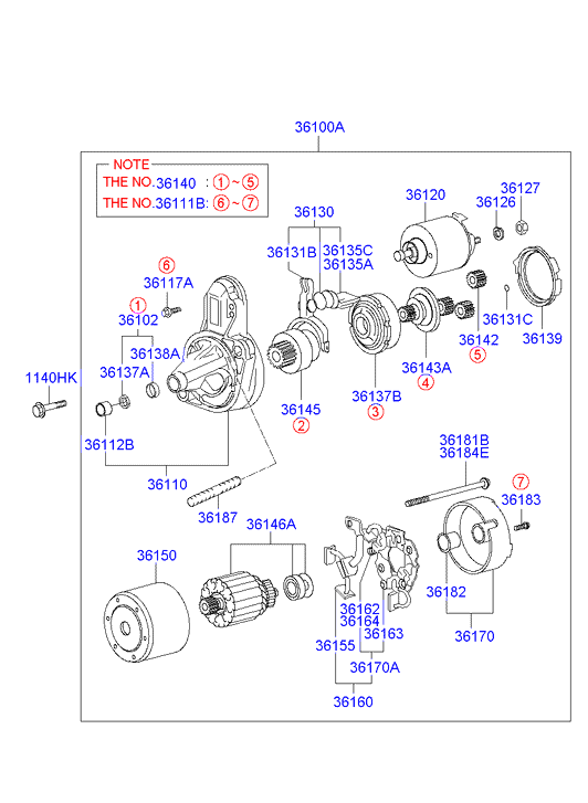 Daihatsu 36100-23000 - Starter assy autosila-amz.com