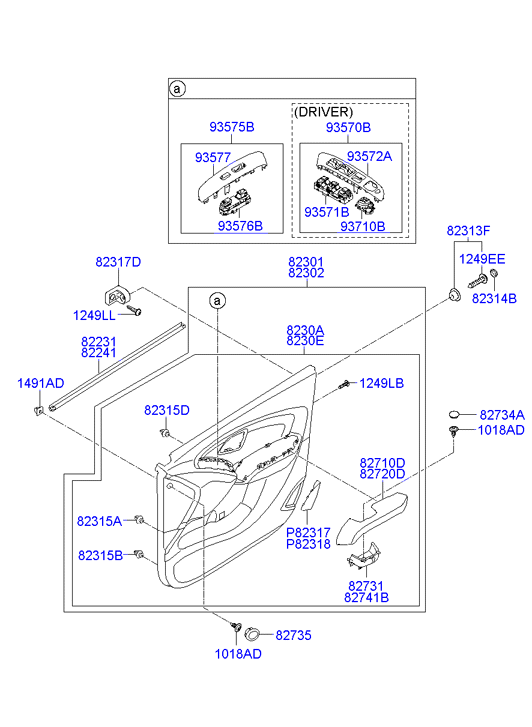 Hyundai 935702Y0109P - Выключатель, стеклоподъемник autosila-amz.com