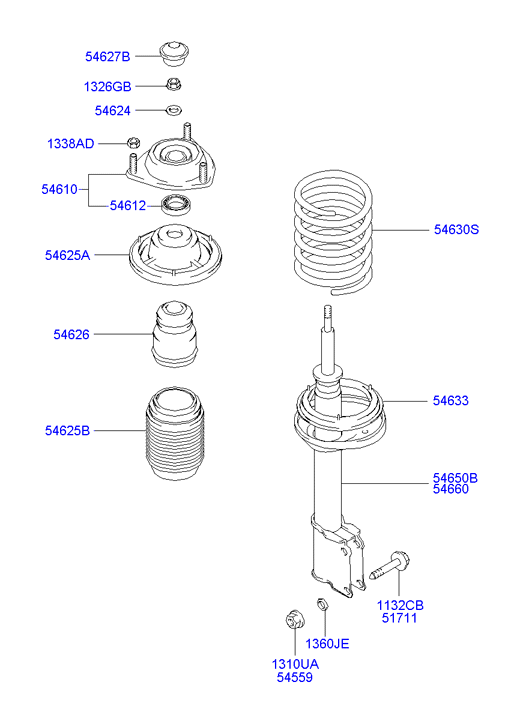 KIA 5465025700 - Амортизатор autosila-amz.com