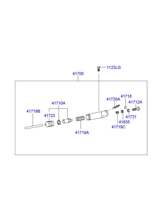 Hyundai 41700-43150 - Рабочий цилиндр, система сцепления autosila-amz.com
