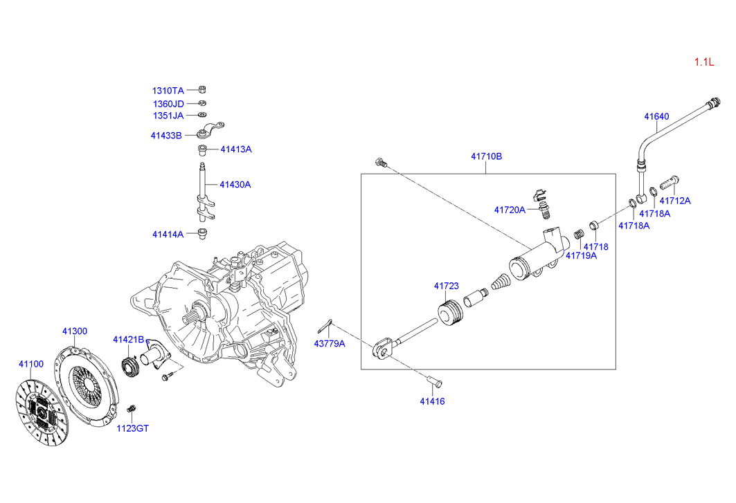 KIA 41300-22710 - Нажимной диск сцепления autosila-amz.com