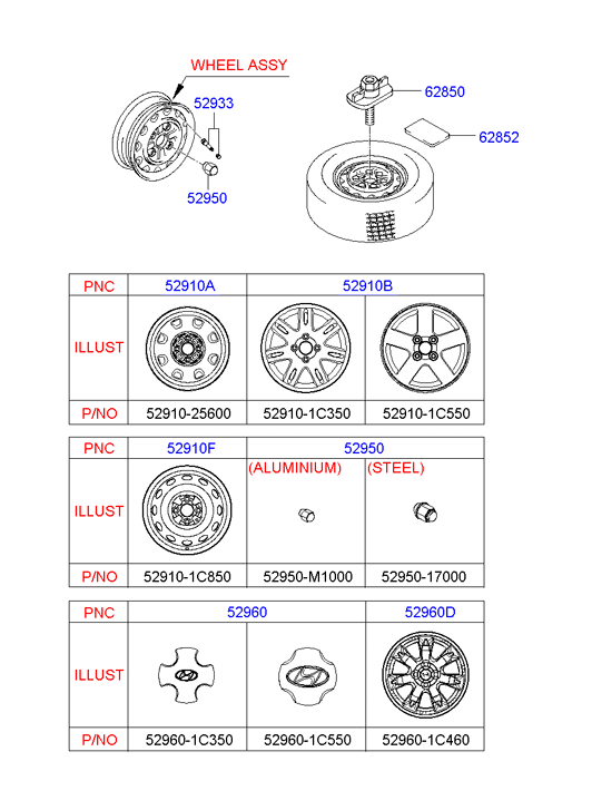 KIA 529601C460 - Koлпaк кoлecнoгo диcкa autosila-amz.com