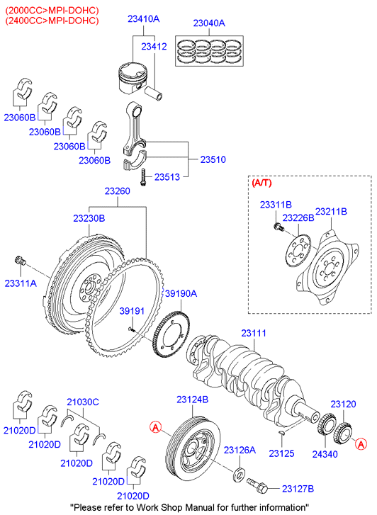 KIA 23040-25200 - КОМПЛЕКТ ПОРШНЕВЫХ КОЛЕЦ autosila-amz.com