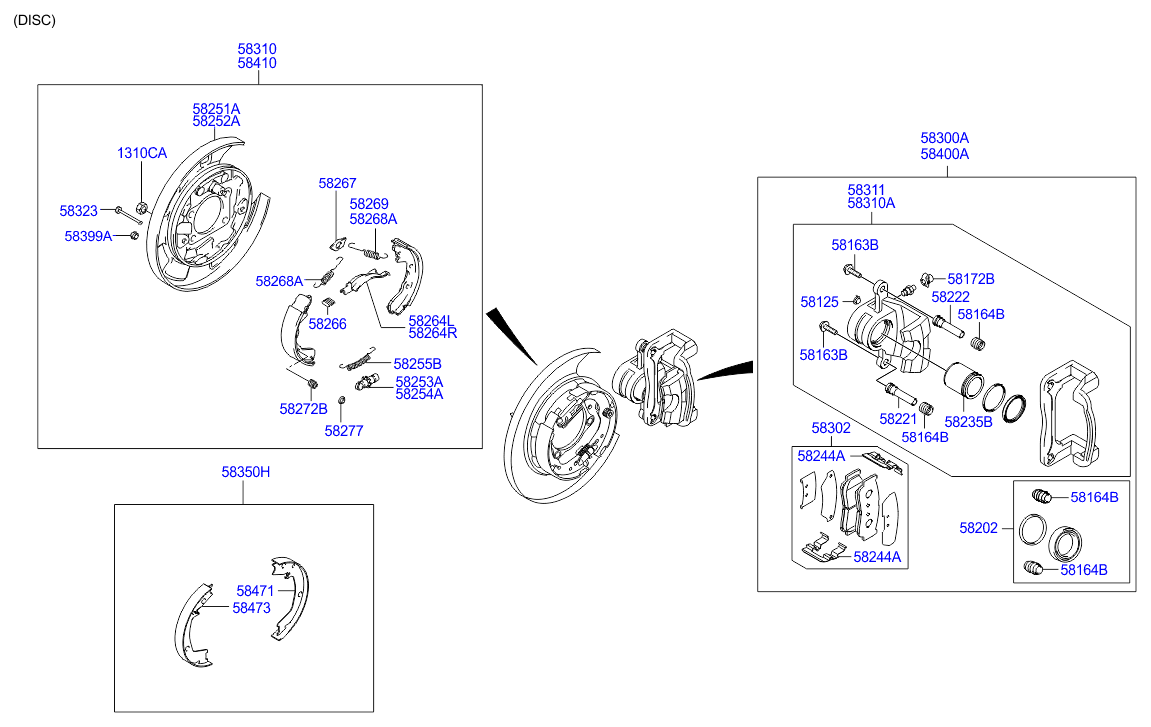 HAWTAI 5830226A00 - Тормозные колодки, дисковые, комплект autosila-amz.com