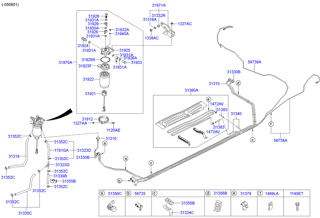 KIA 31922-17400 - Топливный фильтр autosila-amz.com