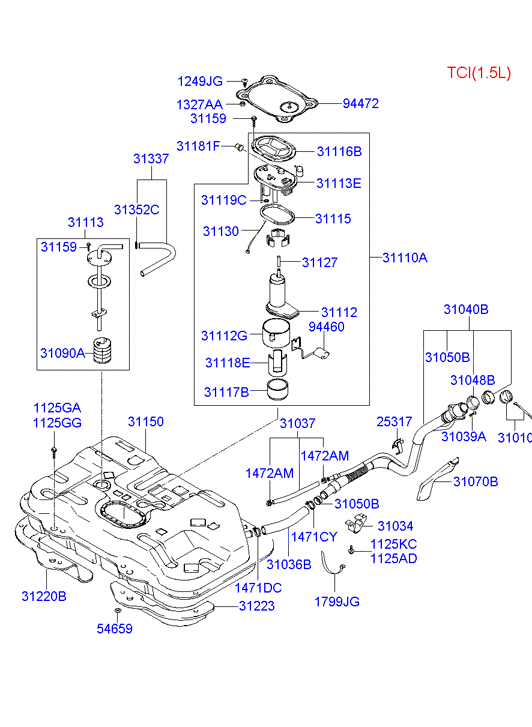 Hyundai 31110-17000 - Модуль топливного насоса autosila-amz.com