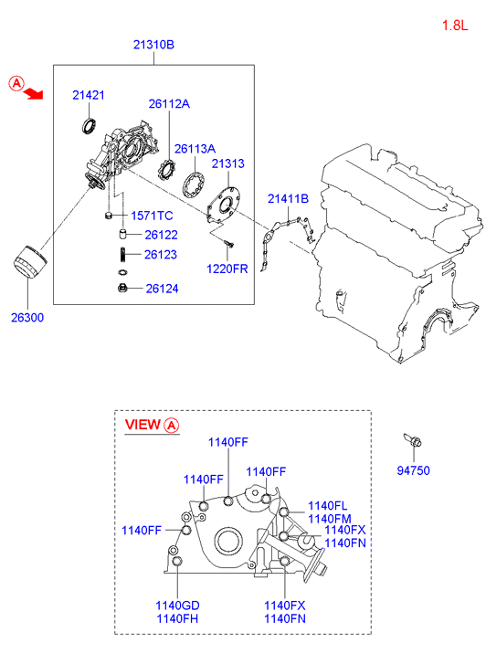 Hyundai 2630035500 - масляный фильтр факт номер 26300-35505 autosila-amz.com