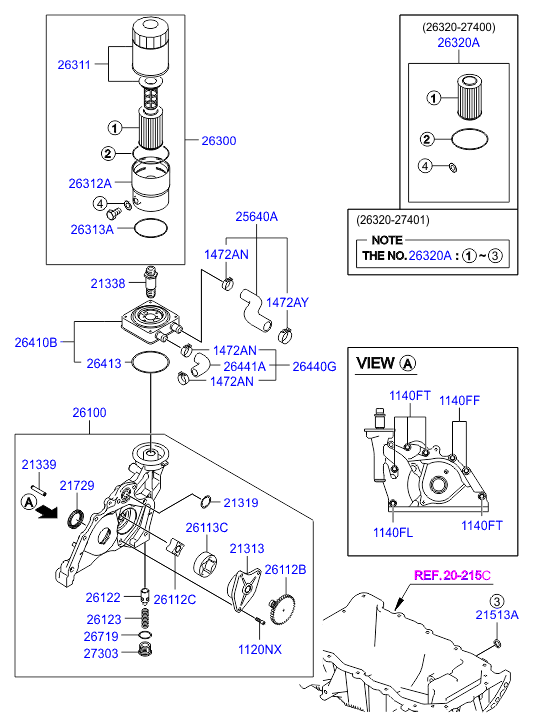 KIA 26310-27002 - Масляный фильтр autosila-amz.com