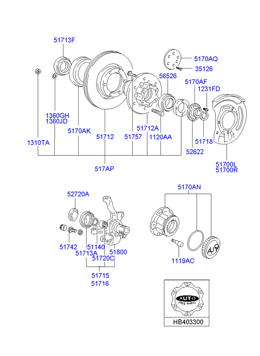 KIA HB403101 - Тормозной диск autosila-amz.com