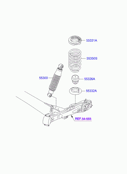 Hyundai 55300-4L001 - АМОРТИЗАТОР SOLARIS 1.6Л, МАКСИМАЛЬНО РАЗРЕШЕННАЯ МАССА 1565КГ, ХОД autosila-amz.com