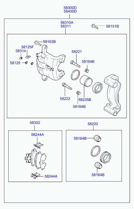 KIA 58311-2EA10 - суппорт тормозной autosila-amz.com