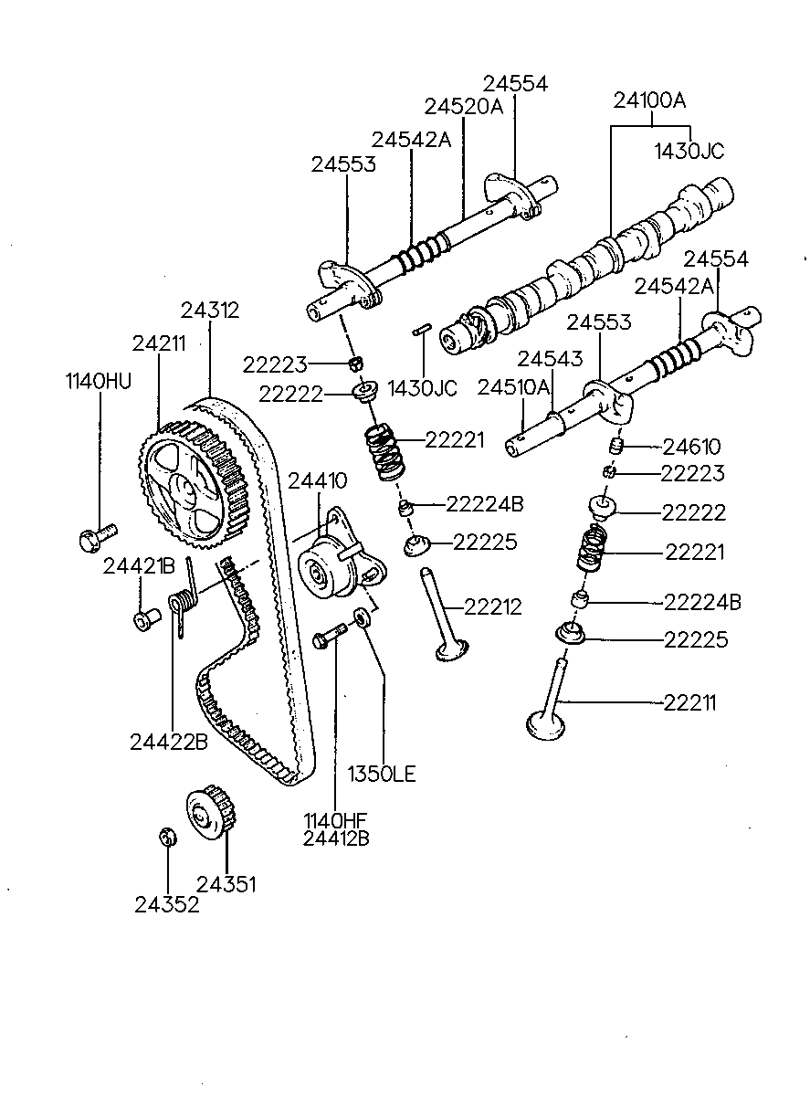 Mitsubishi 24410-32560 - Натяжитель, ремень ГРМ autosila-amz.com