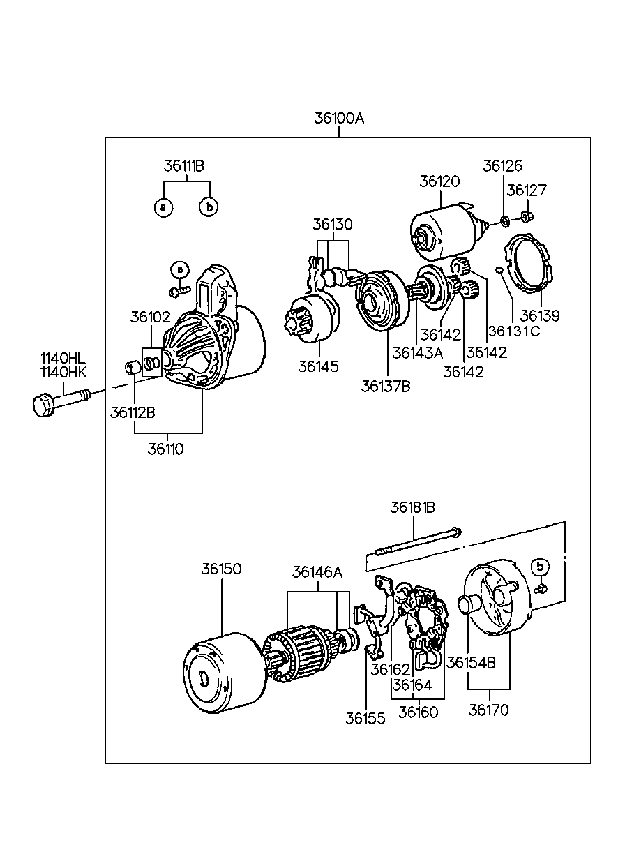 KIA 36100-32630 - Стартер autosila-amz.com