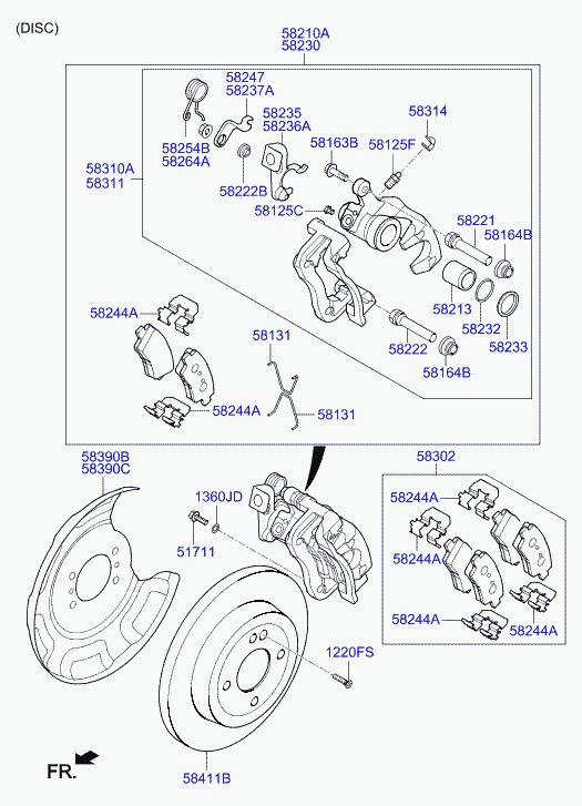 Hyundai (BEIJING) 584110U300 - Тормозной диск autosila-amz.com