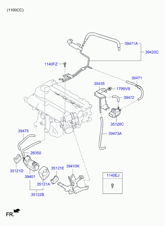 Hyundai 35120-27050 - КЛАПАН ЭЛЕКТРОМАГНИТНЫЙ 35120-27050 ACCENT , TUCSON , GRAND STAREX , AVANTE , I30 , I40 ОРИГИНАЛ autosila-amz.com